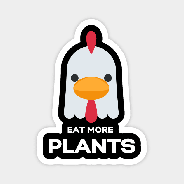 Eat More Plants Magnet by Dar Designs