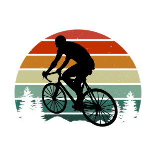 Cyclist vintage retro sunset style T-Shirt