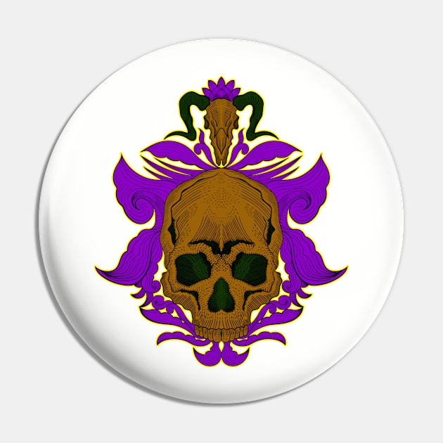 Skull bones with sacred goat Pin by Ockoaries