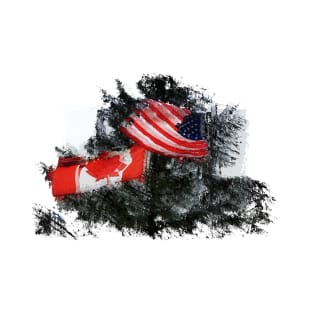 Neighboring Countries - Canada and USA T-Shirt