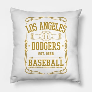 Vintage Dodgers American Baseball Pillow