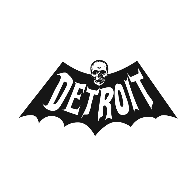 Detroit Skull Bat version 2 by Evan Derian