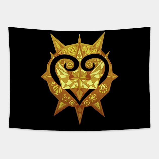 Kingdoms crest gold Tapestry by paintchips