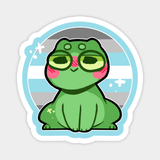 pride frog- Demiboy Variant Magnet