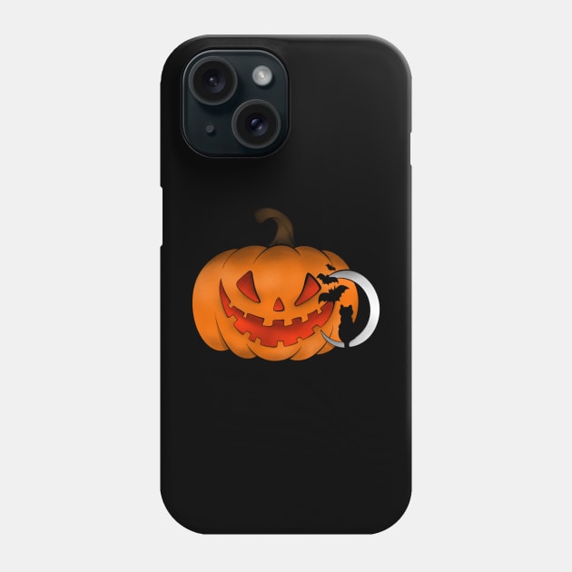 Pumpkin cat Phone Case by MiniMao design