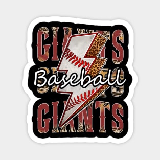 Graphic Baseball Giants Proud Name Team Vintage Magnet