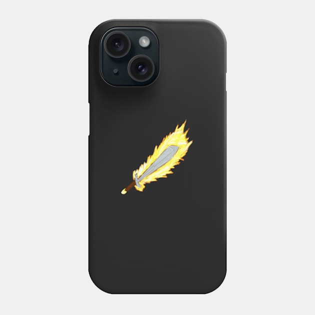 Flame Sword Phone Case by CatGirl101