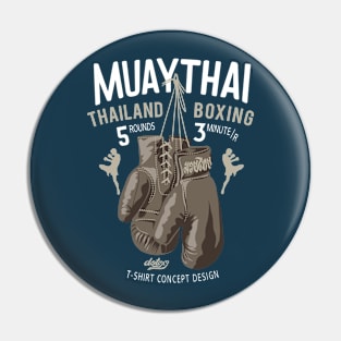 Muay Thai - Thailand Boxing(dark shirt) Pin