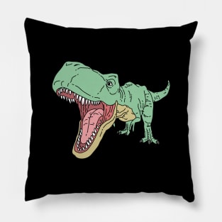 Green T rex Pillow