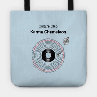 KARMA CHAMELEON LYRICS ILLUSTRATIONS Tote