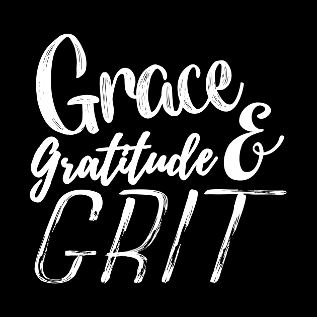 Grace Gratitude & Grit Horse Farm Equestrian Novelty Country design by nikkidawn74