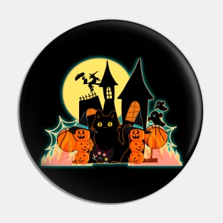 Halloween Haunted House Pin