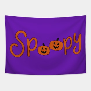 Jack-o-Lantern Spoopy Tapestry