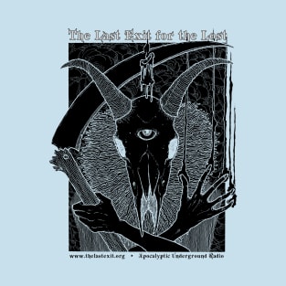 The Last Exit for the Lost Black Skull T-Shirt