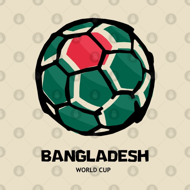 Bangladesh Football Country Flag by KewaleeTee