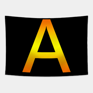 gold letter A Tapestry