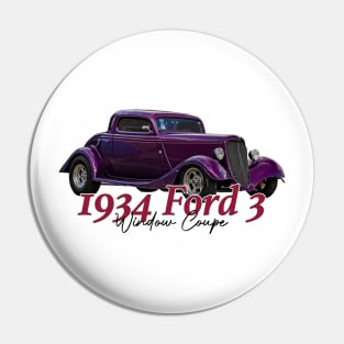 1934 Ford 3 Window Coupe Pin