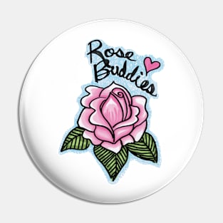 Rose Buddies Rose Pin