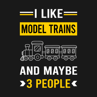 3 People Model Train Trains Railroad Railway T-Shirt