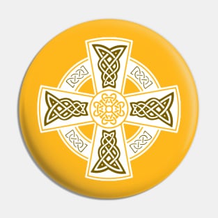 Celtic High Cross Decorative Knotwork 8 Pin