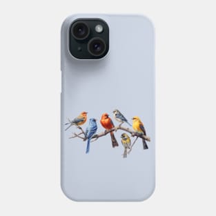 Backyard Birds Bird Watching Watcher on a Branch Birder Phone Case