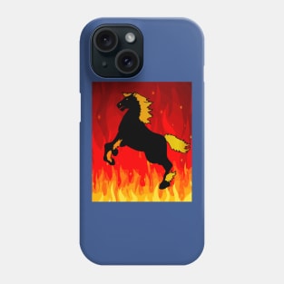 Burning Horse Out Of Flames Phone Case