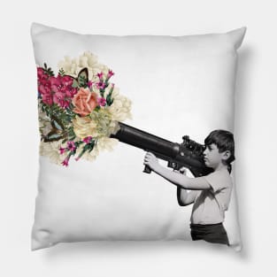 Bazooka Bouquet - Street Art Banksy Fan Art Pillow