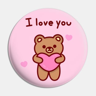 I love you bear Pin