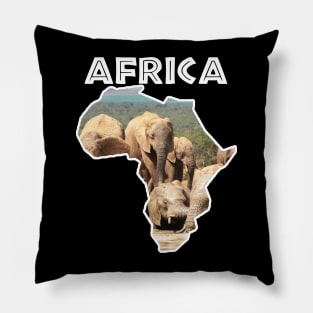 African Wildlife Continent Elephant Swim Pillow