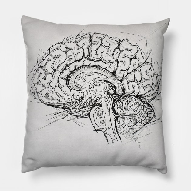 Brain Pillow by KissArt