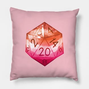 Lesbian Pride D20 Dice Pillow