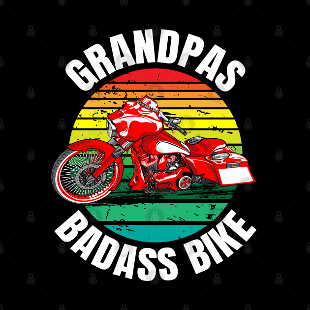 Grandpas badass bike, bagger, coolest grandpas, biker grandpas by Lekrock Shop