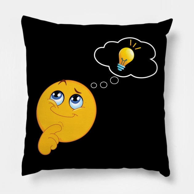 Thinking emoji pillow sale
