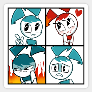 MLAATR - XJ-9 a.k.a. Jenny Smiling Sticker for Sale by mvelas17