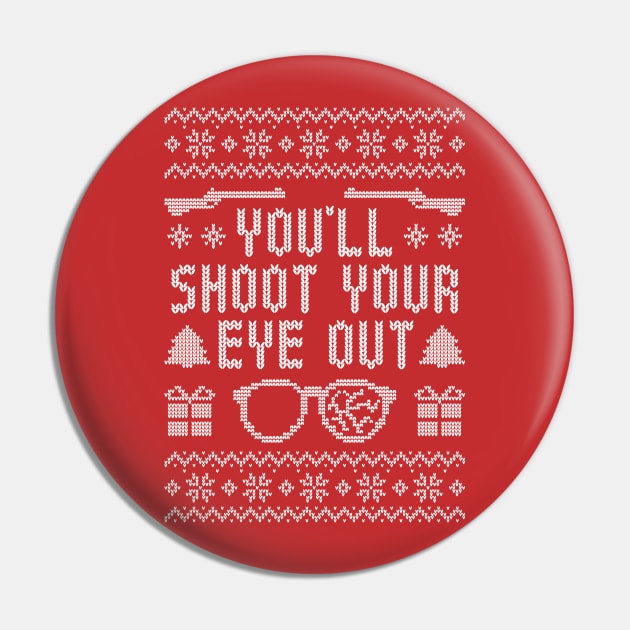 You'll Shoot Your Eye Out - Christmas Story - Knit Sweater Pin by TwistedCharm