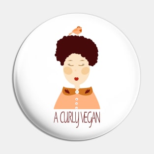 a curly vegan Pin