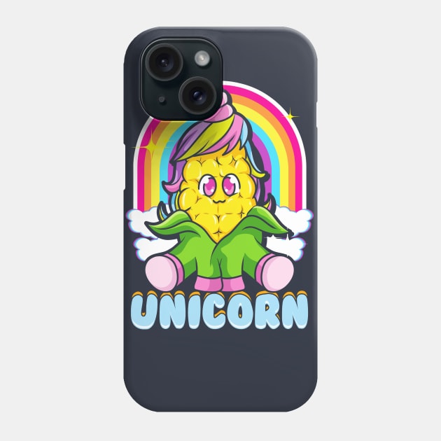 Corn Unicorn Cute Funny Phone Case by E