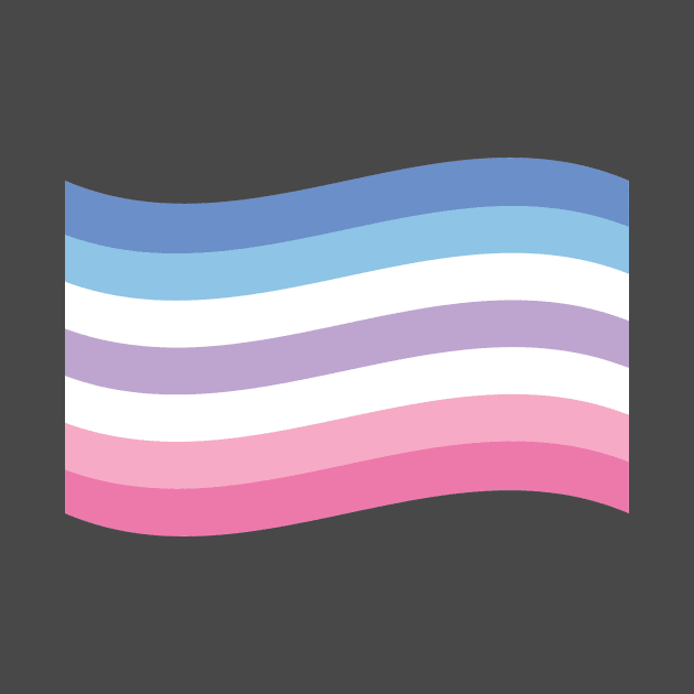 Bigender pride flag by snowshade