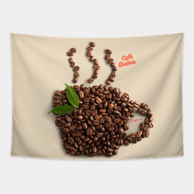 Café Aroma Tapestry by LibrosBOOKtique