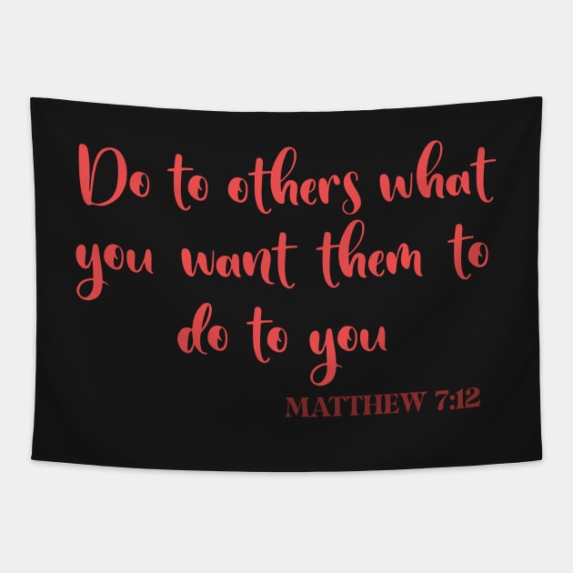 MATTHEW 7:12 - THE GOLDEN RULE Tapestry by Ras-man93