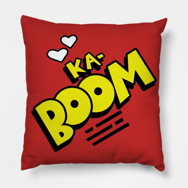 KaBoom Pillow by DavesTees