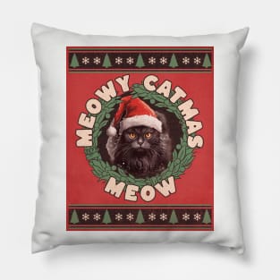 Meowy catmas - MEOW Pillow