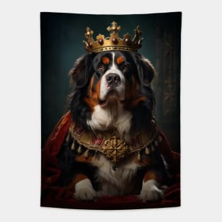 Stalwart Bernese Mountain Dog - Medieval Swiss King Tapestry