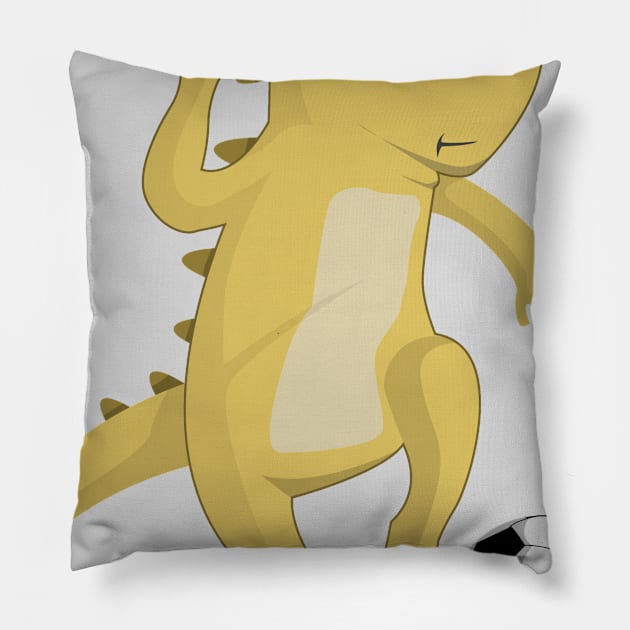 The Soccer Champ Dino Pillow by FamiLane