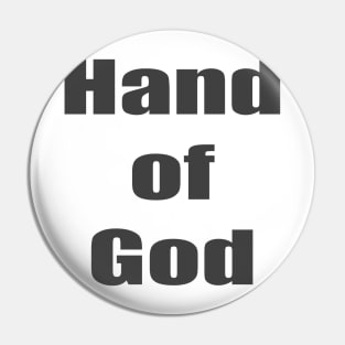 Hand of God Adios Diego Amigo Pin
