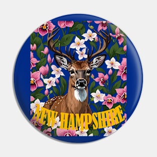 For the Love Of New Hampshire Pin