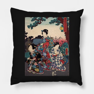 Three traditional Japanese women Pillow