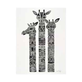 giraffes black T-Shirt