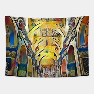 Old Cathedral Painting Tapestry