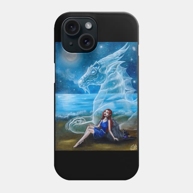 Under the Moon I Phone Case by Draconisa Art